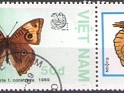 Vietnam - 1989 - Fauna - 50D - Multicolor - Viet Nam, Butterflies - Scott 1926 - Butterflies Juniona Evarete - 0
